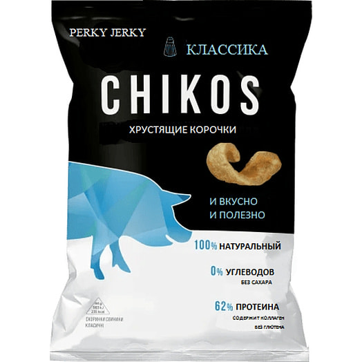 Хрустящие корочки Perky Jerky Свиные шкурки Классические 44г ЧП Аниаск Беларусь