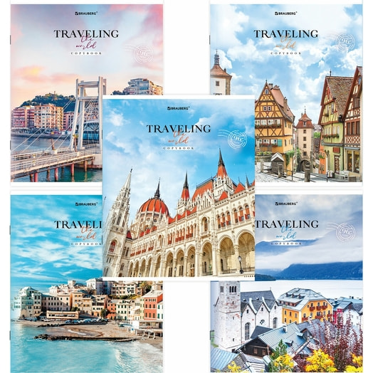 Тетрадь BRAUBERG Traveling (А5, 96л, линия) арт.404439 Россия