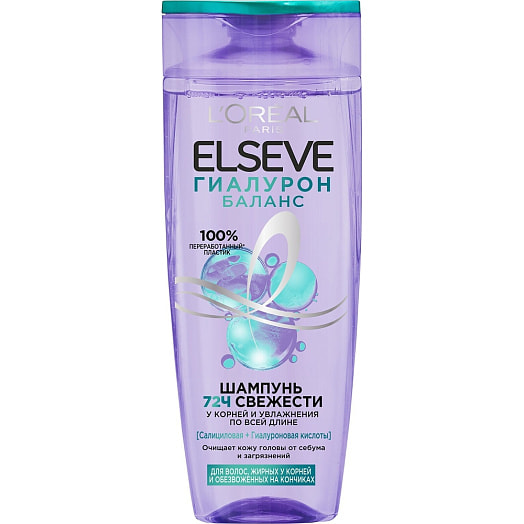 Шампунь Гиалурон баланс 250мл Лореаль Россия LOreal Paris Elseve