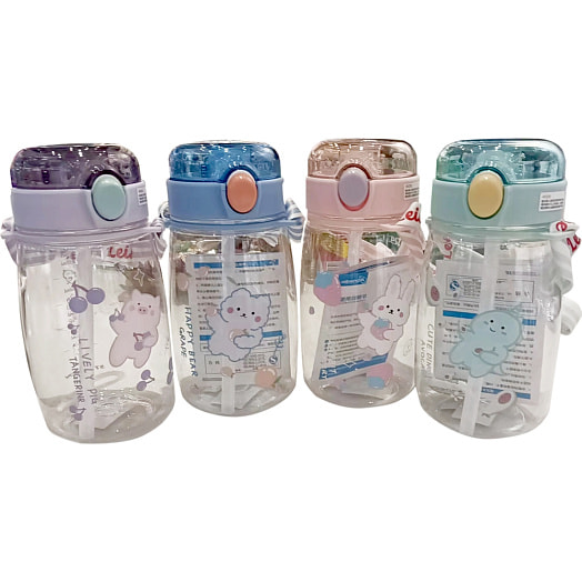 Бутылка пластиковая. Зверята арт.YB-0708 Китай