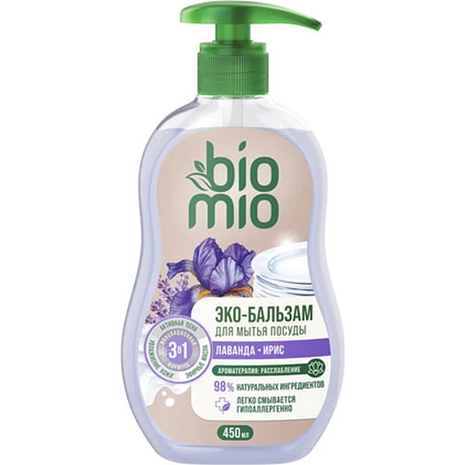 Бальзам для посуды BioMio Лаванда, ирис 450мл Splat Россия