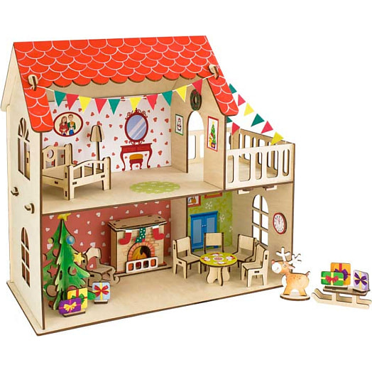 Кукольный дом Зимняя сказка арт.2895 Телефорс Беларусь Woody