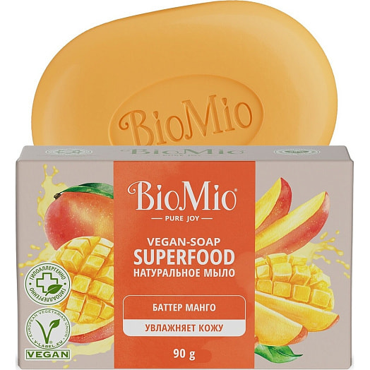 Натуральное мыло 90г с баттером манго Splat Россия Biomio