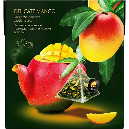 Чай CURTIS Delicate Mango 36г зеленый со вкусом манго (20пак*1,8гр) Компания Май Россия Компания Май