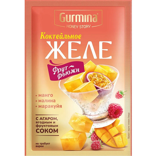 Желе коктейльное Фрут-Фьюжн 45г ООО Гурмина Беларусь Gurmina