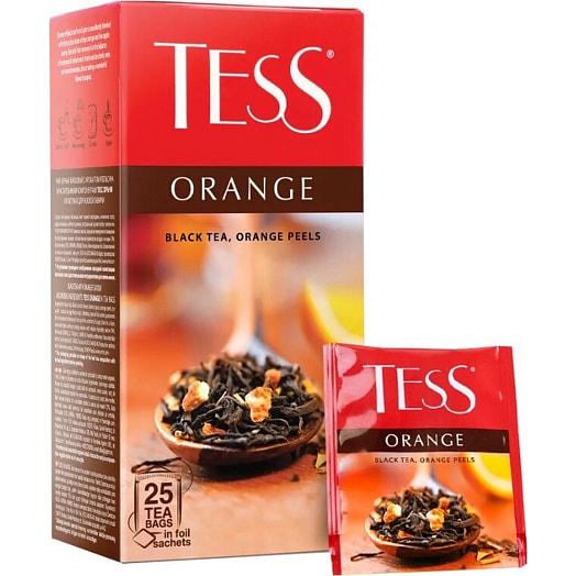 Чай Tess 37.5г Orange чёрный 25*1.5г Россия
