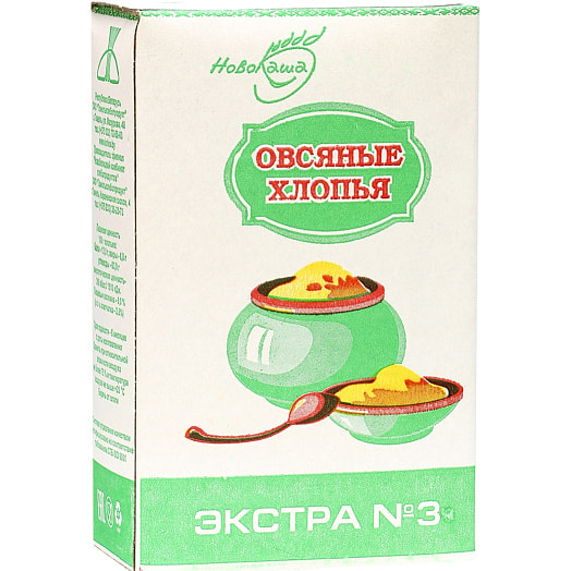 Хлопья овсяные Экстра N3 500г Новобелицкий КХП Беларусь | Купить с ...