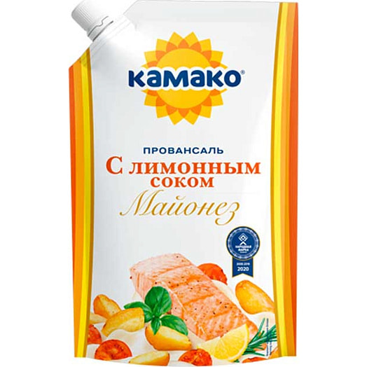 Майонез Провансаль 385г дой-пак с лимонным соком СП КАМАКО ПЛЮС Беларусь