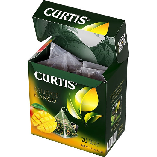 Чай CURTIS Delicate Mango 36г зеленый со вкусом манго (20пак*1,8гр) Компания Май Россия Компания Май