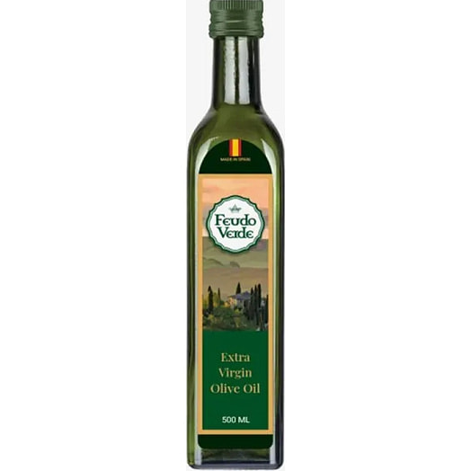 Масло оливковое н/раф в/к Feudo VerdeExtra Virgin Olive Oil 500мл ст/б Испания