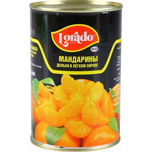 Мандарины Lorado 425г ж/б дольки в сиропе Китай
