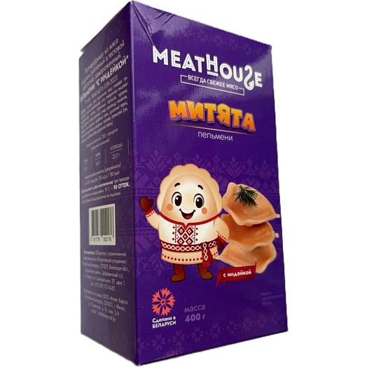 П/ф в тесте Пельмени MeatHouse с индейкой зам 400г Беларусь