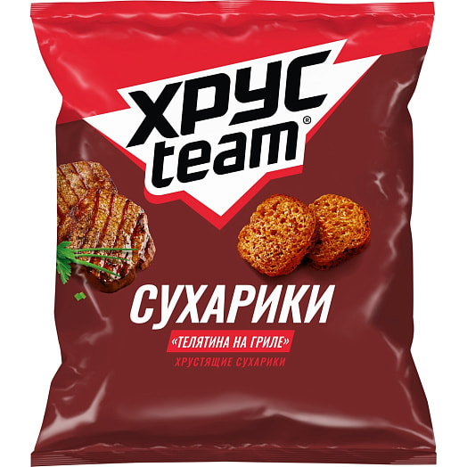 Сухарики Xpycteam 30г Телятина на гриле ООО ПепсиКо Холдингс Россия Xpycteam