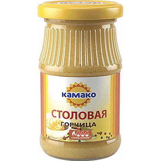 Горчица Столовая Камако 170г ст/б КАМАКО ПЛЮС ООО СП Беларусь