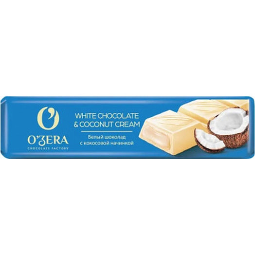Шоколадный батончик OZera White&Coconut cream 45г Россия