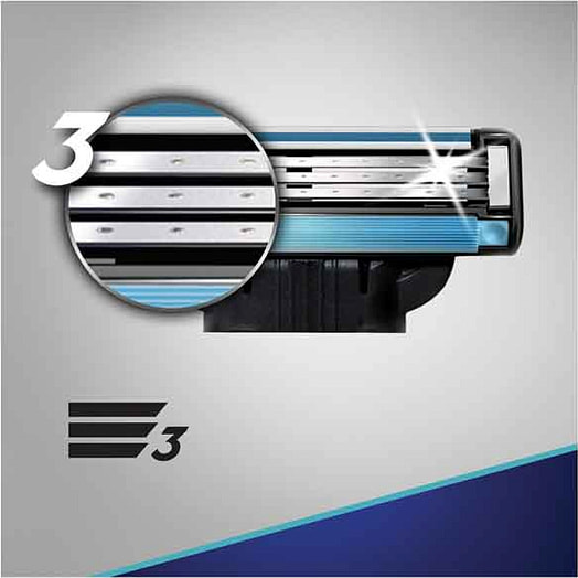 Сменные кассеты Mach 3 для бритья 4шт Procter & Gamble США