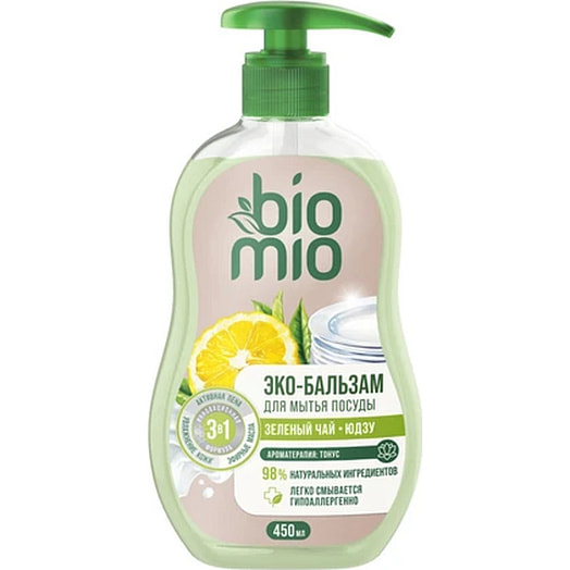 Бальзам для посуды BioMio Зеленый чай, юдзу 450мл Splat Россия