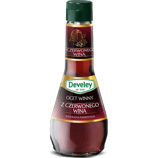 Уксус винный из красного вина DEVELEY PREMIUM 250г ст/б Польша