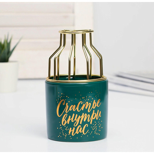 Интерьерный набор (ваза, фигурка Расцветай) арт.5361459 Китай