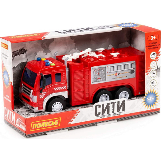 Автомобиль-пожарный Сити инерционный арт.86396 СООО ПП ПОЛЕСЬЕ Беларусь Полесье