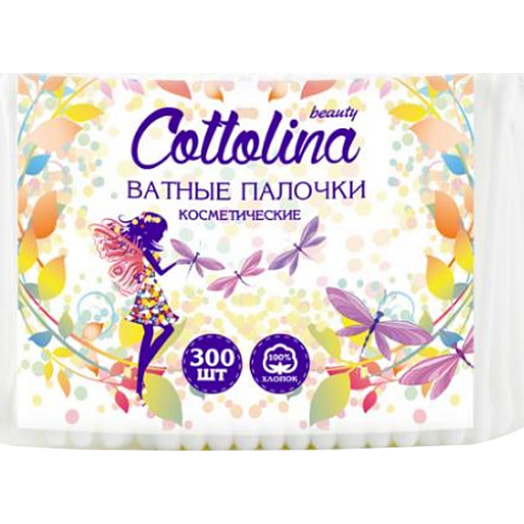 Ватные палочки 300шт ООО Русвата Россия Cottolina