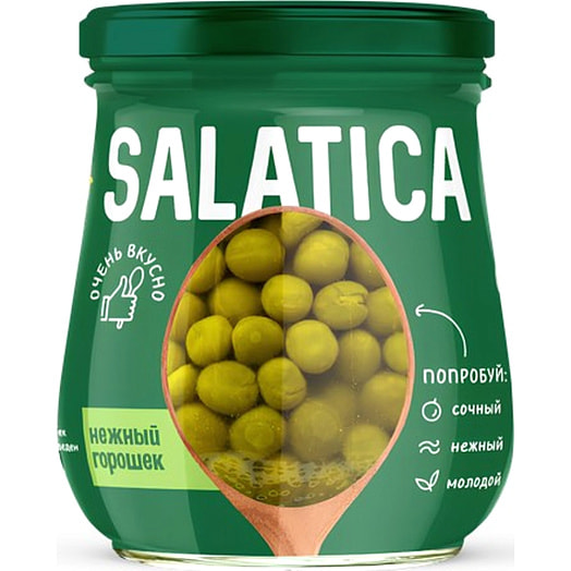 Горошек зеленый Salatica в/с 460г ст/б ООО Кубанский КЗ Россия