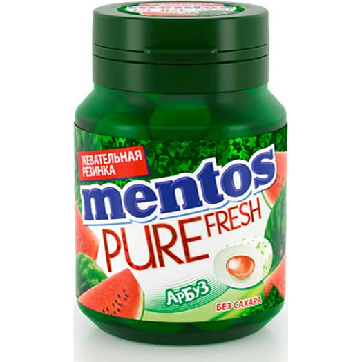 Жевательная резинка Ментос Pure Fresh 54г со вк. арбуза Россия