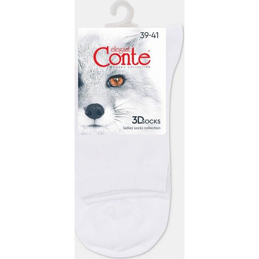 Носки женские CONTE ELEGANT 3DSOCKS 3DSOCKS, р.23-25, 000 белый арт.24С-2СП СООО Конте Спа Беларусь Conte