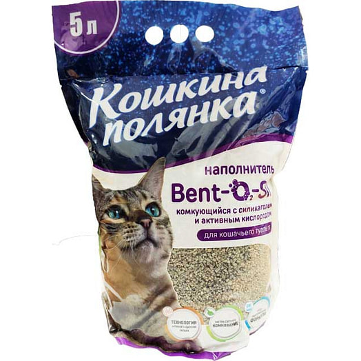 Наполнитель комкующийся для кошачьего туалета 5 л арт.480 ООО Трибьют Беларусь Кошкина полянка