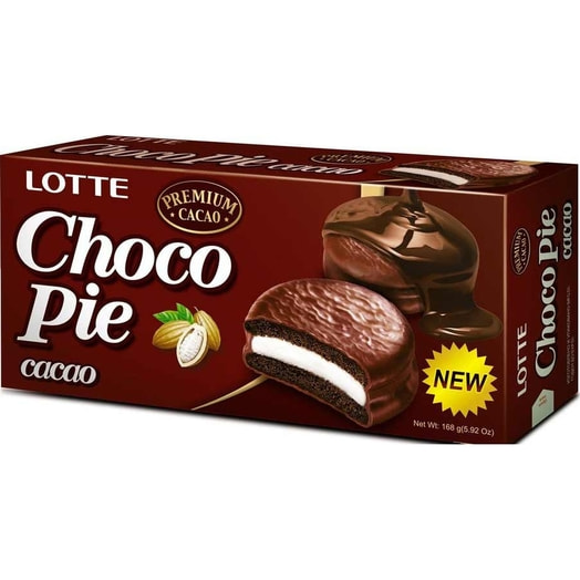 Печенье Lotte Choco Pie 168г какао ООО Лотте КФ Рус Россия