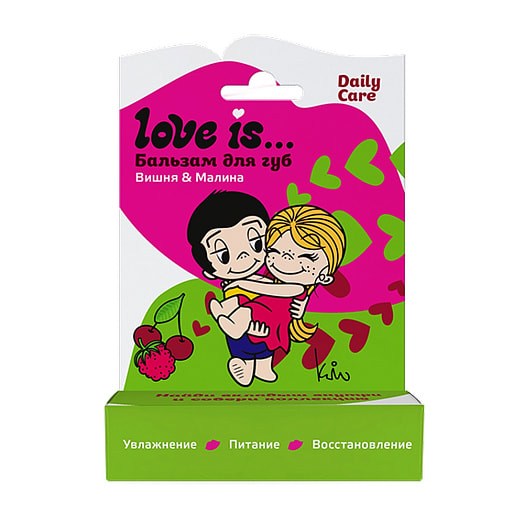 Бальзам для губ Love is 4г вишня-малина Галант Косметик -М Россия Галант Косметик-М