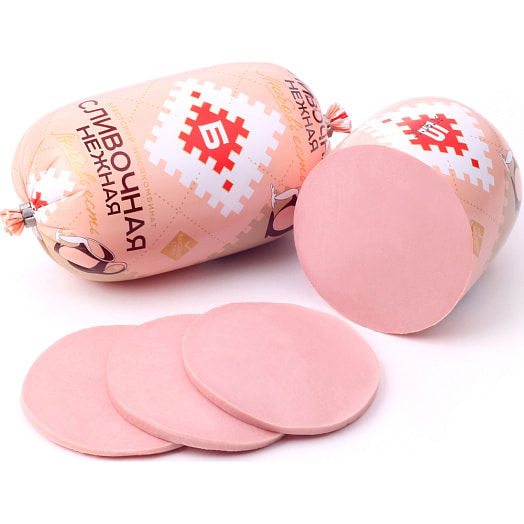 Колбаса Сливочная Нежная вареная в/с 650г иск/об. ОАО Брестский МК Беларусь Брестский Мясокомбин