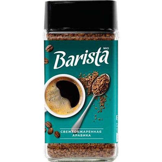 Кофе Barista Mio 190г ст/б раств/сублимир.с добавлением молотого Россия
