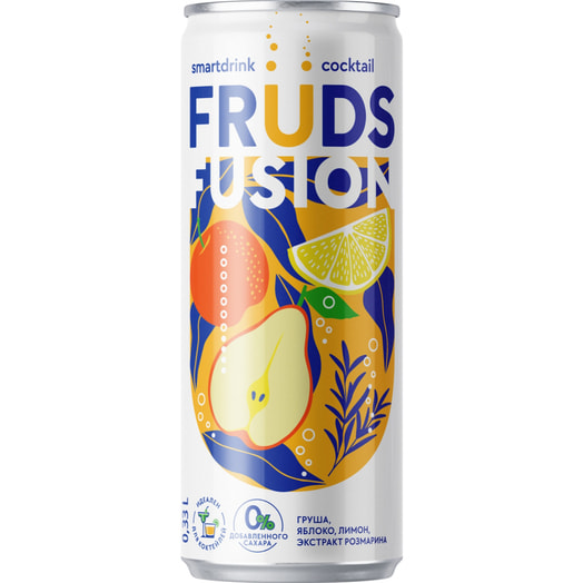 Напиток б/алк Fruds Fusion Груша, яблоко, лимон 330мл ж/б ЗАО Бобруйский бровар Беларусь