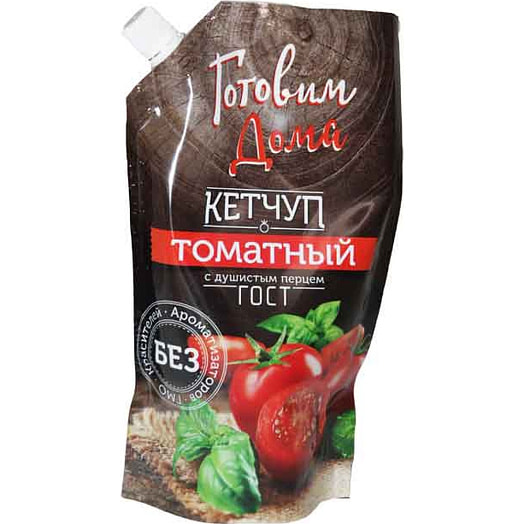 Кетчуп Готовим дома 400г дой-пак томатный Россия