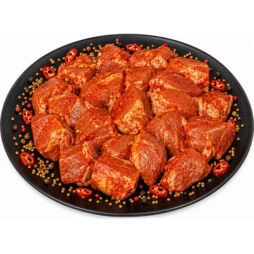 Шашлык Пикантный, п/ф мясной из свинины м/к б/к охлажденный 1кг Беларусь