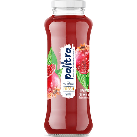 Сок Palitra гранатовый прямого отжима 250мл ст/б ОАО Гамма вкуса Беларусь