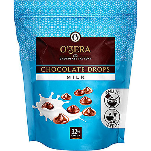 Шоколад молочный OZera Milk drops 80г Россия OZera