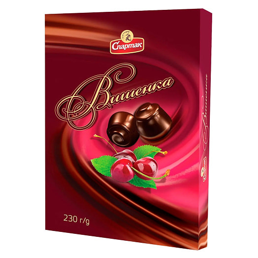 Конфеты Вишенка 228г шоколадные СП ОАО Спартак Беларусь Спартак