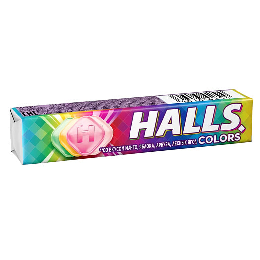 Карамель леденцовая HALLS COLORS Ассорти 25г Мондэлис Русь ООО Россия Halls