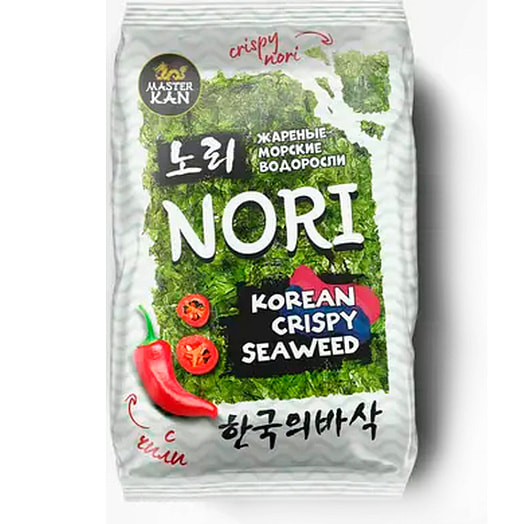 Морские водоросли Nori-Chili Snack 4г Корея