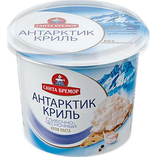 Паста из морепродуктов Антарктик-криль 150г сливочно-чесночный Беларусь