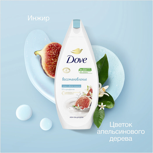 Гель для душа DOVE 250мл инжир Россия