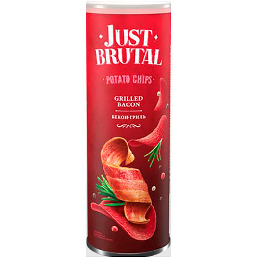 Чипсы картофельные Just Brutal 100г со вкусом бекона гриль ООО Азбука снеков Беларусь Онега