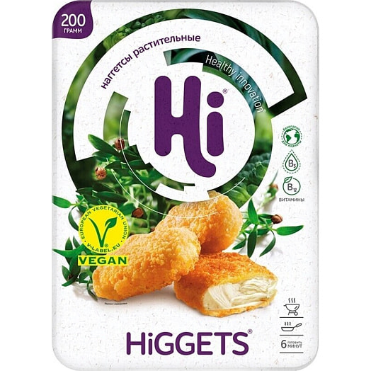 П/ф растительный Наггетсы HiGGETS 200г ЭФКО-Каскад Россия HI