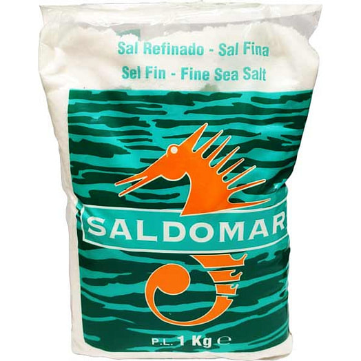 Соль морская Saldomar мелкая 1кг Сэйлэкспор Португалия