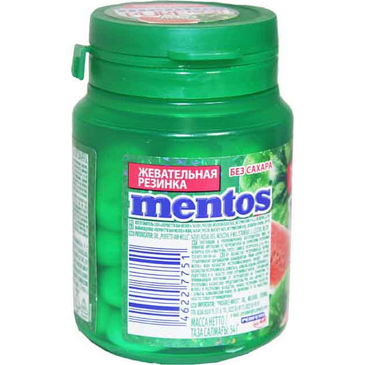 Жевательная резинка Ментос Pure Fresh Арбуз 54г Россия