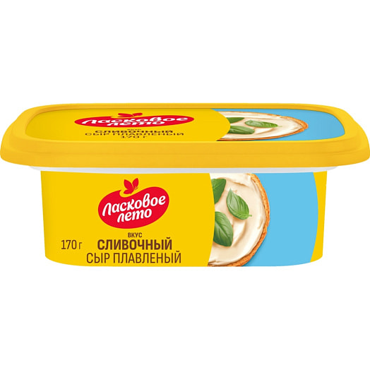 Сыр плавленый Ласковое лето Сливочный 40% 170г ОАО Савушкин продукт Беларусь Савушкин продукт