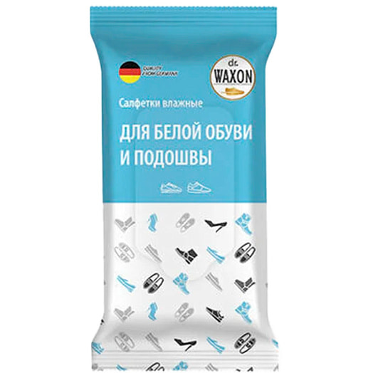 Салфетки влажные Dr.Waxon для белых подошв 15шт Россия