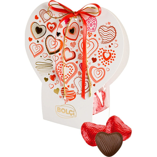 Фигурный шоколад Heart 100г молочный Bolci Cikolata A.S. Турция